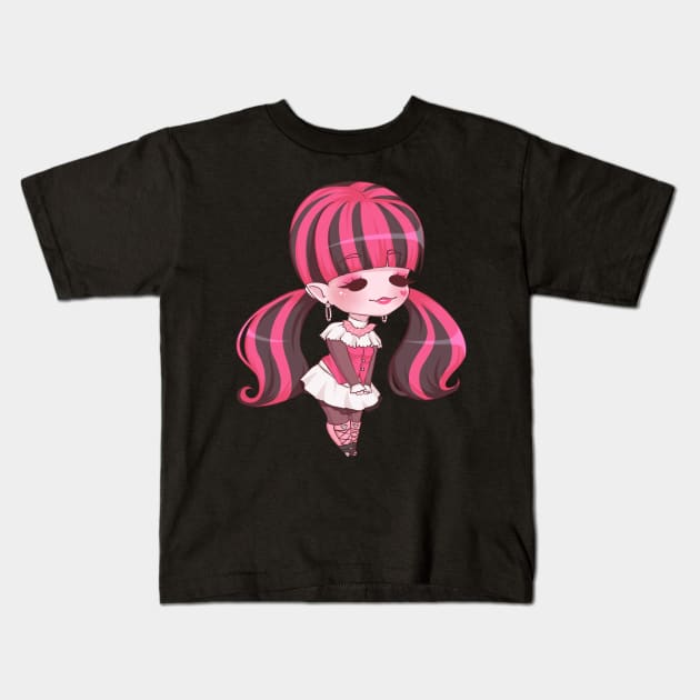 Draculaura Chibi Kids T-Shirt by KyuuChanDesu